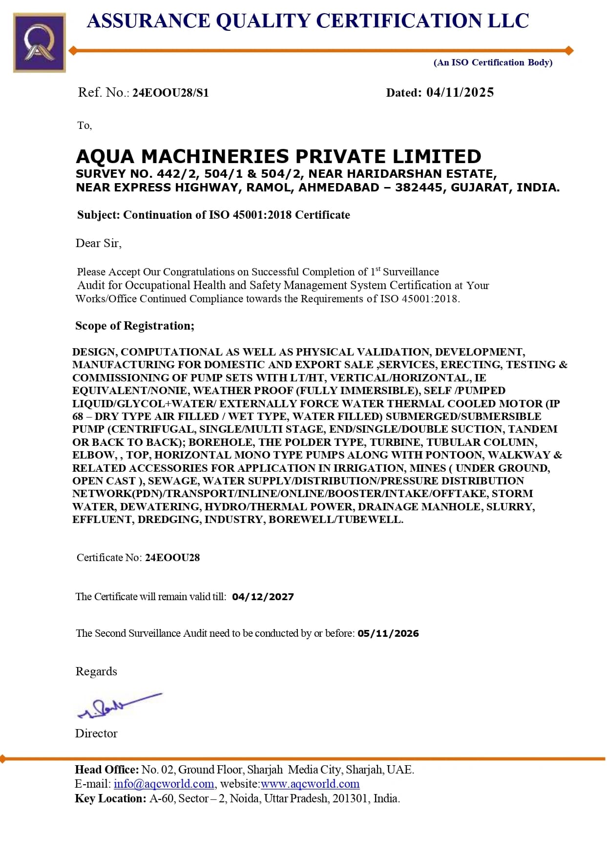 Our Certifications 4