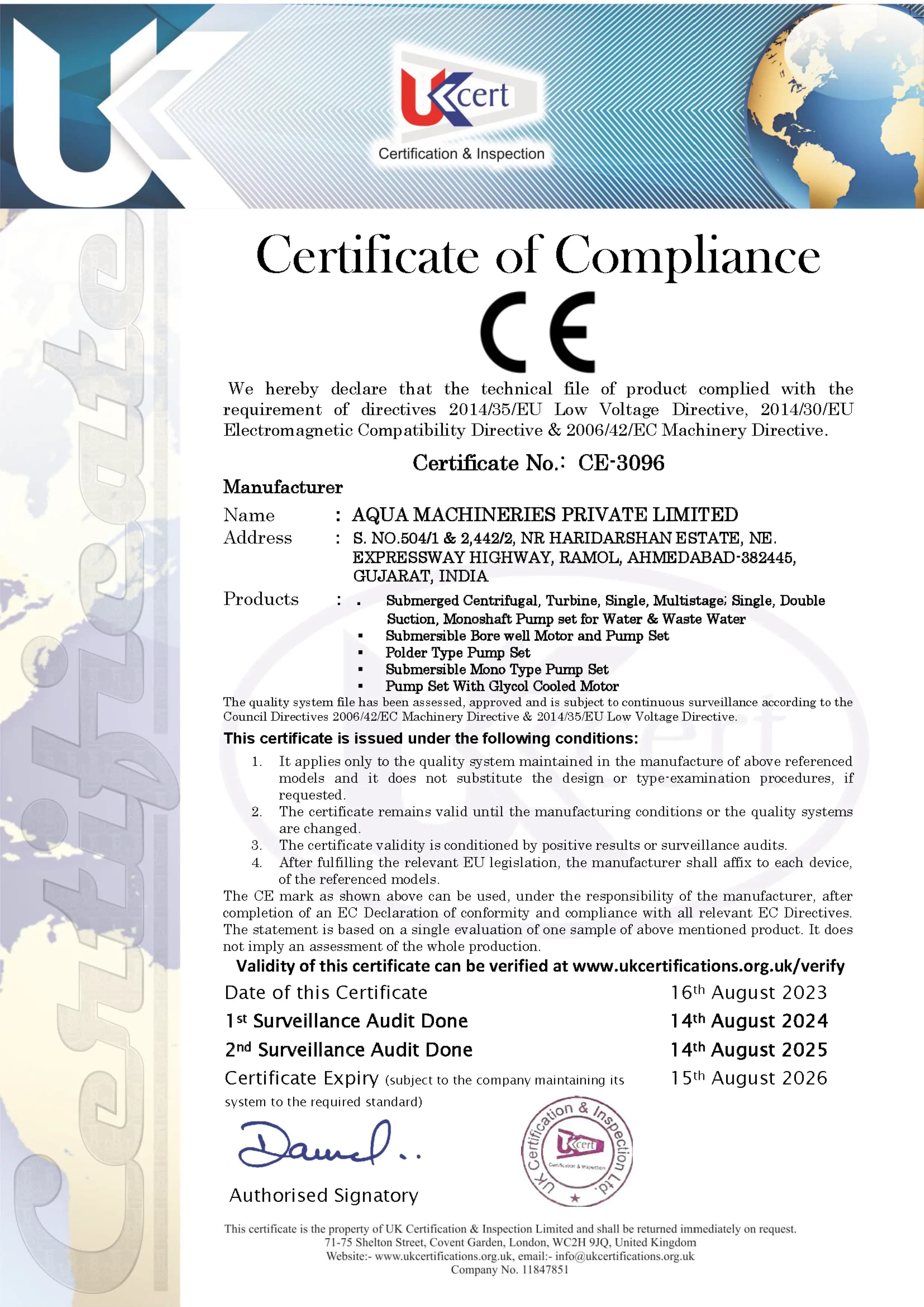Our Certifications 1